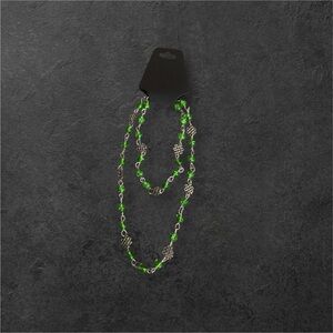 Elegant Green Beaded choker Necklace and Anklet